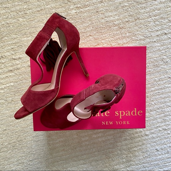 NWT Kate Spade Inga suede heels - Picture 3 of 15